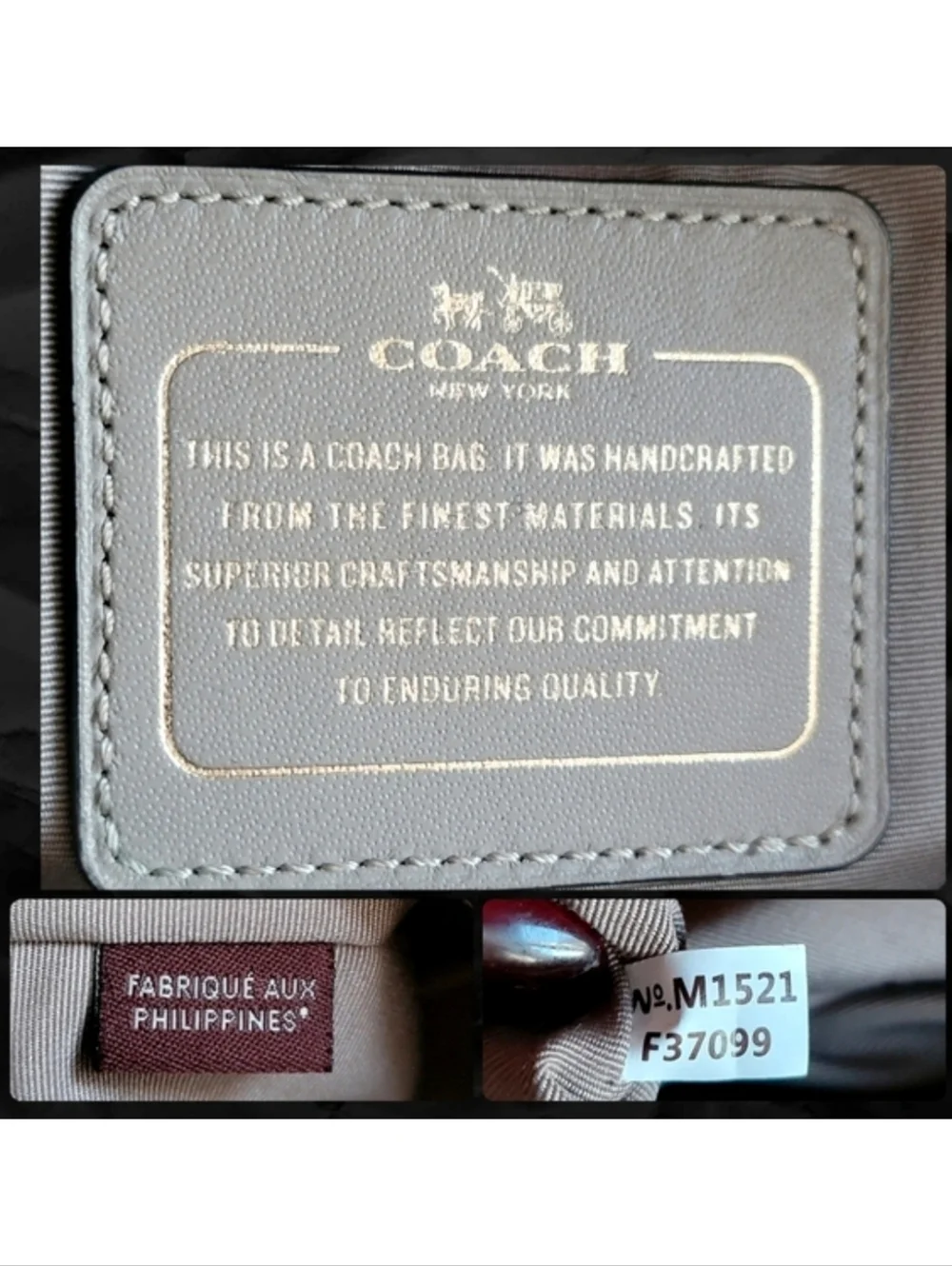 Coach F37099 Blake Croc Embossed Leather Carryall Satchel Crossbody Bag